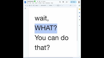 Whoa. You can quickly change the capitalization of your text in Google Docs?! 🤯 #Shorts
