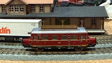 Marklin 88820 DB VT 88.9 Wismar Railbus Insider - Pig Snout - Test Run at z.scale.hobo 07.30.2025