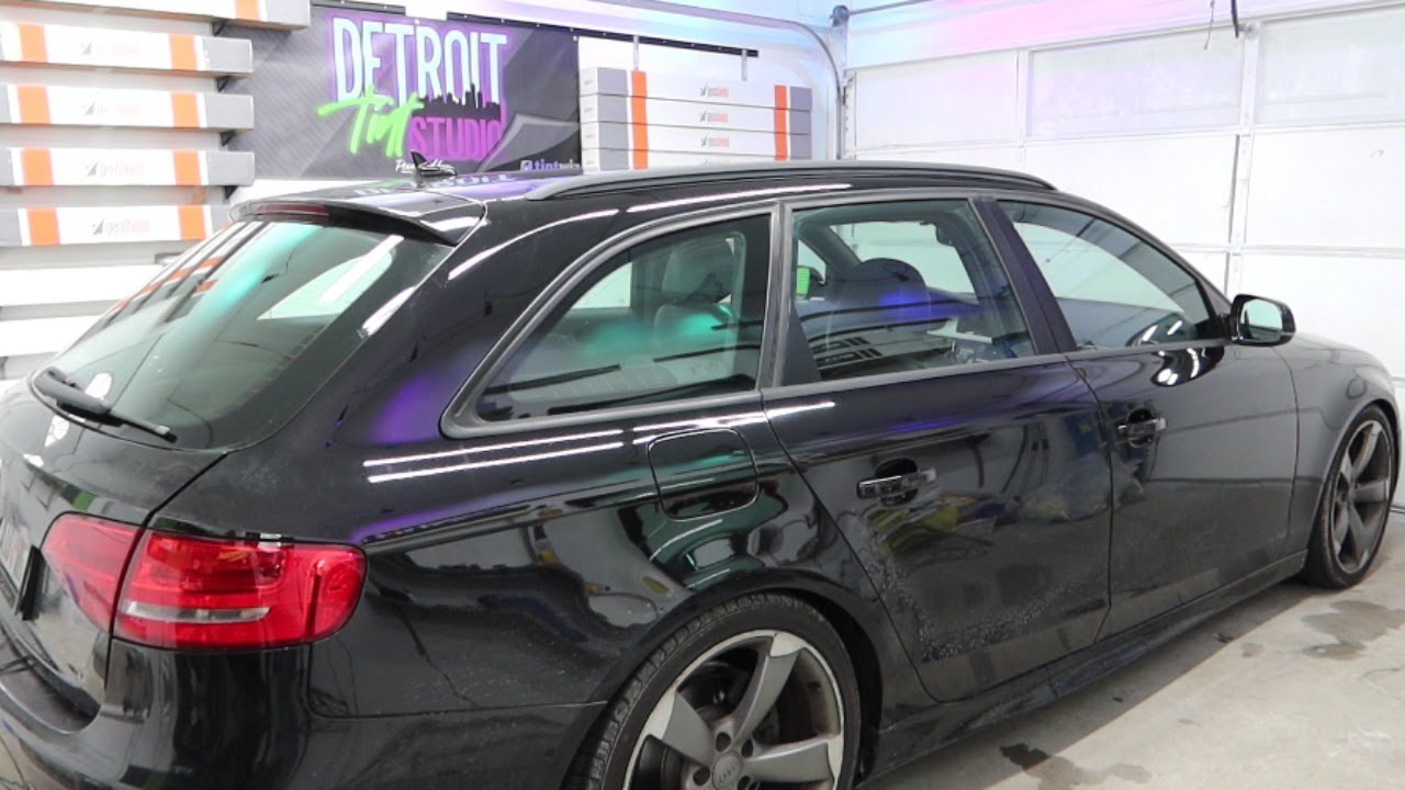 Audi A4 Full Wagon & Windshield Window Tint LIVE! - Detroit Tint Studio