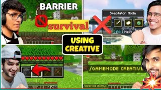 When Youtubers Caught using CREATIVE Mode in Minecraft