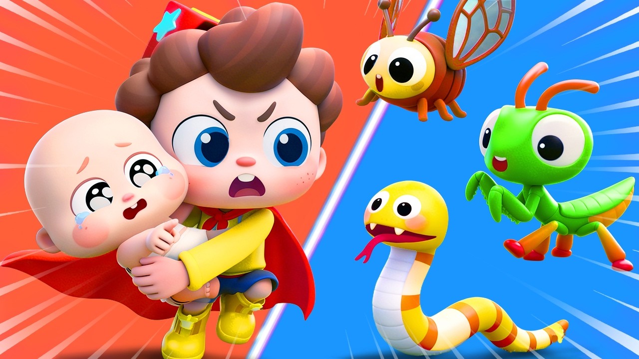 Superhero, Catch the Bugs! | Kids Turn into Superheroes | Nursery Rhymes & Kids Songs | BabyBus