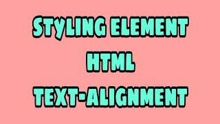 text-alignment of HTML || #text_alignment  || #style_attribute