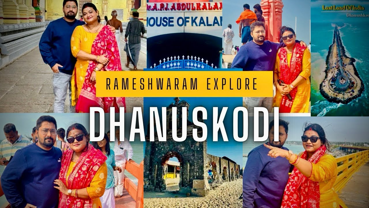 Exploring Rameshwaram & Dhanushkodi Hidden Paradise of Tamil Nadu | Travel Vlog ✨#rameshwaram #vlog