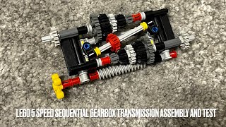 Famous LEGO 5 Speed Sequential Gearbox Transmission Assembly and Test Wealth
