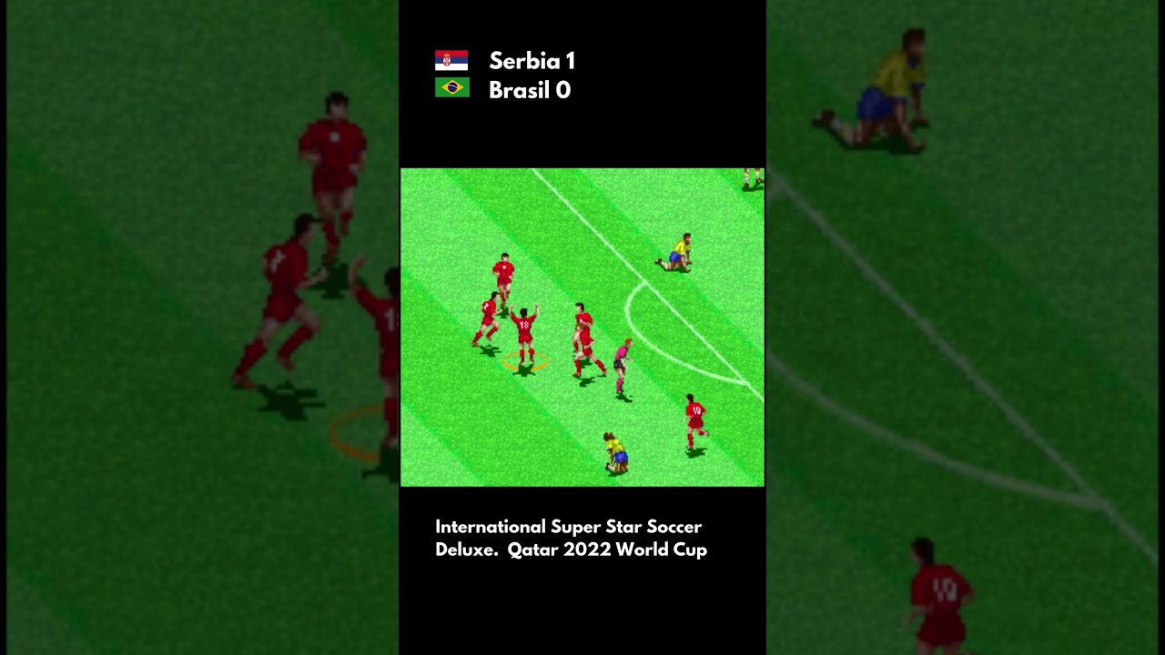 Surprise! Serbia opens the score. Serbia 1 Brasil 0