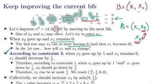 [OR2-Algorithms] lecture 2: Simplex Method #12 The difficult second move