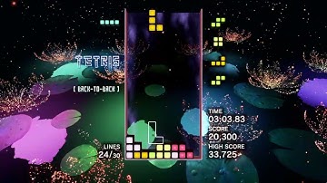"Playlist World" Effect Mode SS (Super Special) high score in Tetris Effect Connected - PlayStation4
