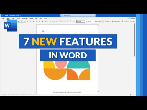 Video: Care sunt noile caracteristici ale MS Word?