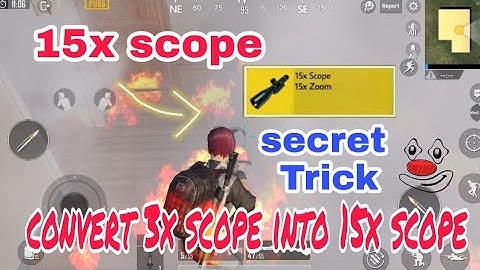 How to get 15x scope in pubg mobile/how to make 15x scope in pubg mobile