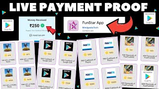 FunStar App Payment Proof | Free Google Play Redeem Code | Free Fire Redeem Code | Free Redeem Code