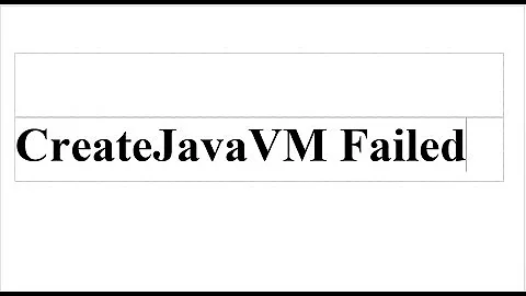 CreateJavaVM Failed fixed