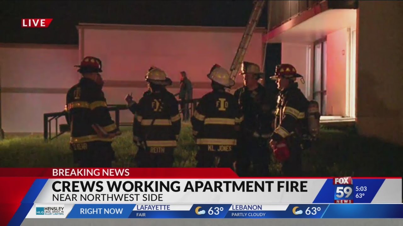 Crews respond to apartment fire - YouTube