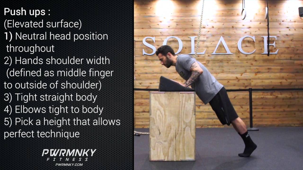 MONKEY METHOD Push ups (Elevated surface) YouTube