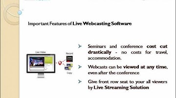 Live Webcasting Software