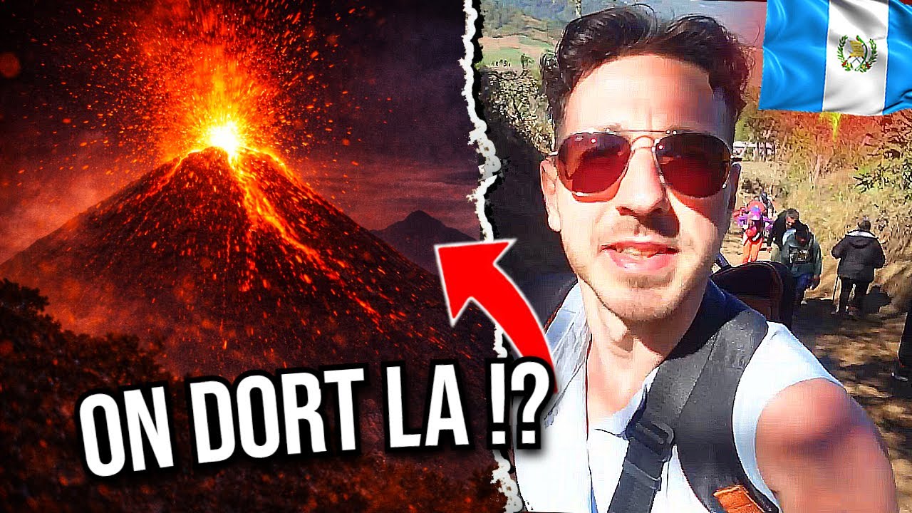 🔥DORMIR FACE À UN VOLCAN EN ÉRUPTION...🌋 ASCENSION VOLCAN ACATENANGO Guatemala !