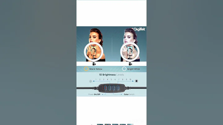 DIGITEK® (DRL-14C) Professional (31cm) Dual Temperature LED Ring Light with Tripod Stand & Mini