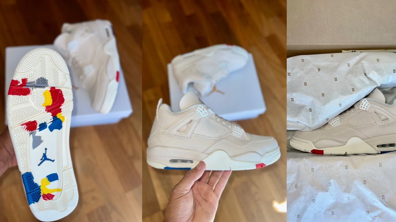 Nike WMNS Air Jordan 4 \"Sail’ Canvas Nike WMNS Air Jordan 4 Sail Blank Canvas DQ4909-100 Women's