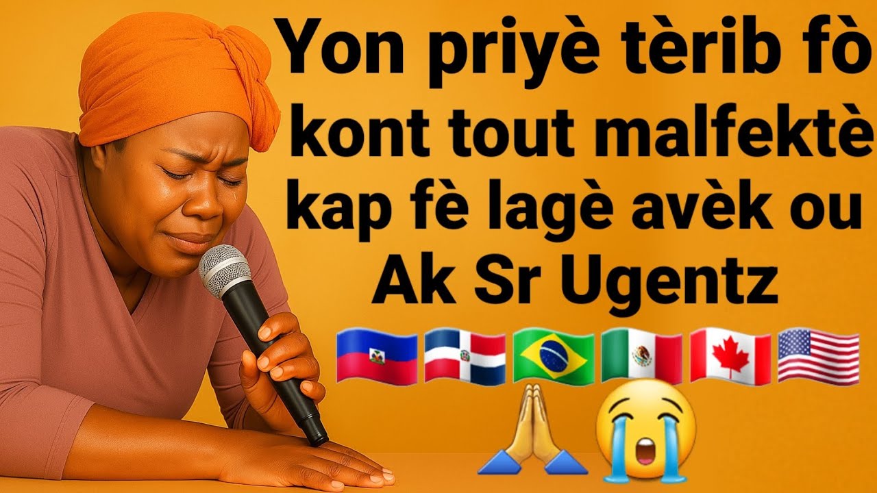 Sr Ugentz nan yon priyè tèrib kont tout enmmi kap f lagè avèk ou sou laviw 🙏😭#prière #louange 