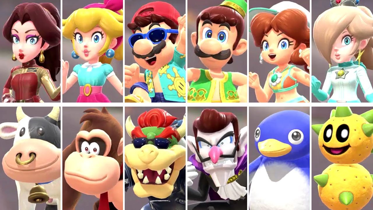 Mario Kart World - All Characters & Costumes