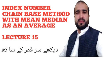 Chain base method with mean and median as an average / I.com 2