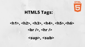 Learn HTML5 Tags: Heading, Paragraph, Linebreak, and More in Hindi/Urdu