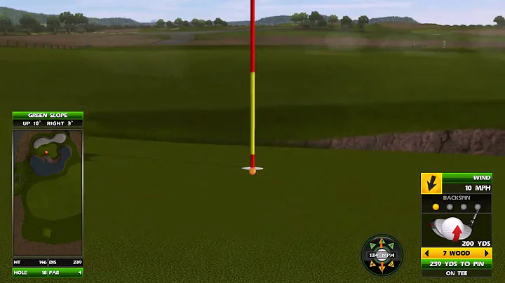 Golden Tee Great Shot on Oakwood Hills!