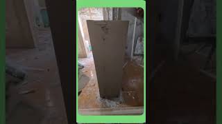 Building Column Plastering Perfection #Construction #Plastering #SatisfyingWork