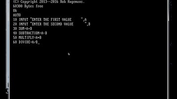 Design a simple calculator on GW-Basic-Beginners Practice
