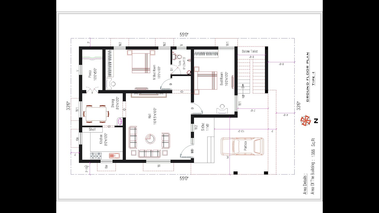 north facing house vastu plan in tamil - YouTube
