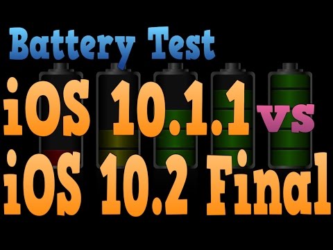 Battery Performance Test : iOS 10.1.1 vs iOS 10.2 (14C92)