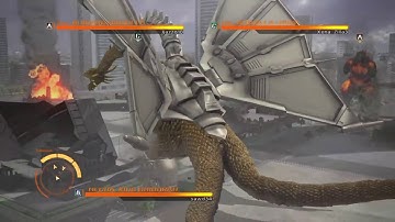Godzilla PS4 - Online Battle Mecha-King Ghidorah Vs Godzilla (1964) Vs Burning Godzilla