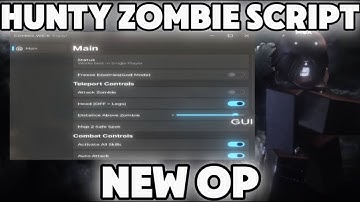 Hunty Zombie Script – Auto Farm, God Mode, Killaura, Keyless