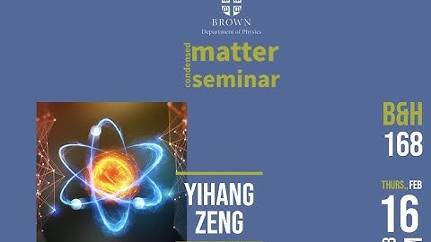 “Strong correlation physics in TMD moiré materials,” Yihang Zeng, Cornell