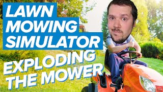 Lawn Mowing Simulator: EXPLODING THE MOWER | Lawn Mowing Simulator Gameplay (Xbox Series X)