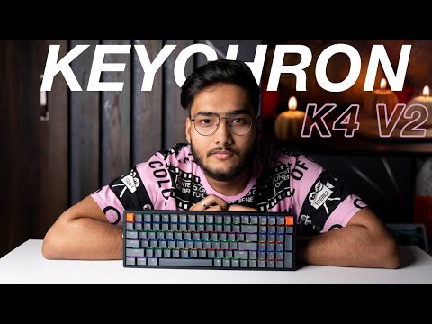 BEST WIRELESS MECHANICAL KEYBOARD in INDIA  - Keychron K4 V2 Unboxing!