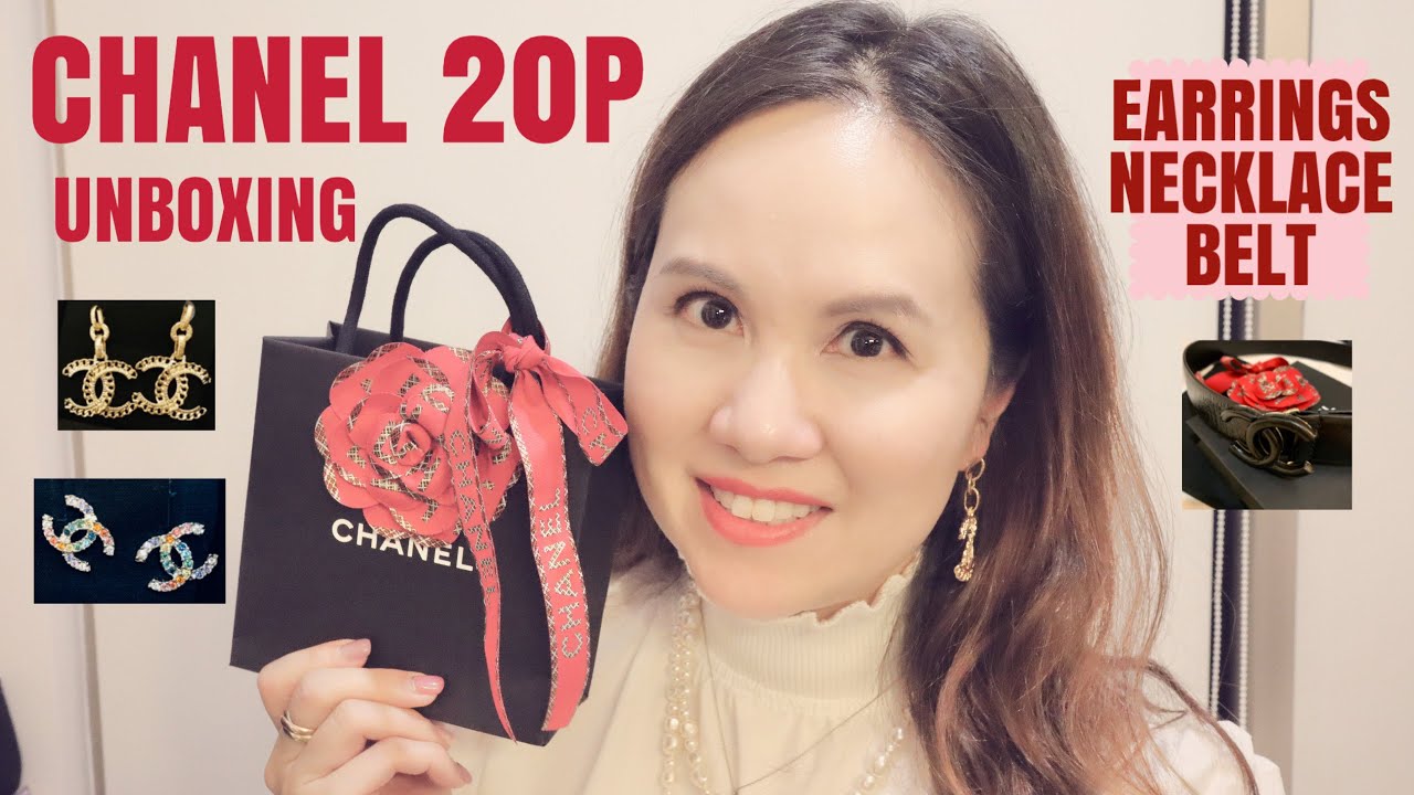 CHANEL 20P EARRINGS NECKLACE AND BELT REVEAL, PRE SS 2020 - YouTube