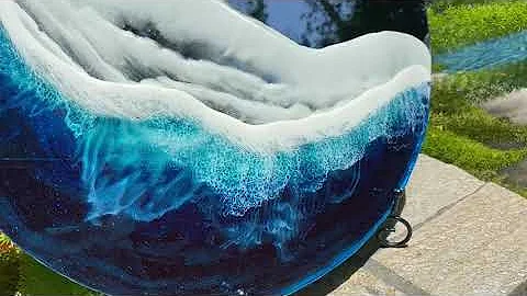 Beach wave mirror by Kathy Kuchta at ArtVetro