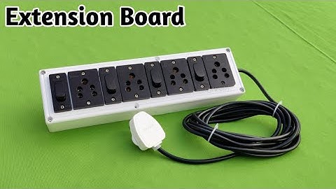 How To Make An Extension Box || 4Sockets+4Swicth Wiring || How To Make Extension Board At home