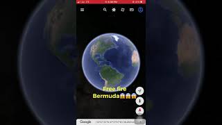 #66 Freefire 🎮map🗺😱Bermuda in Google map & Google earth.secret & hide the places.amazing#shorts. screenshot 2