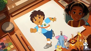 Mira doodles Go Diego Go while sharing how Diego protects natures beauty!