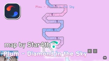 [ADOFAI custom][클리어 영상]Diamond in the Sky(music by Plum)(map by Star4th)