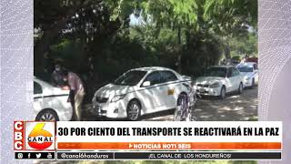 30% del transporte se reactivara en La Paz