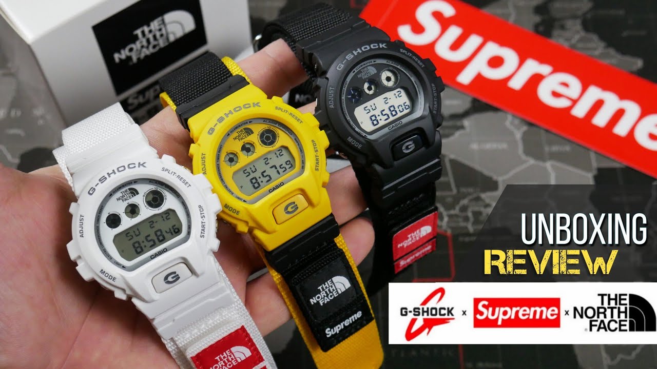 Supreme x The North Face x G Shock Casio watch   YouTube