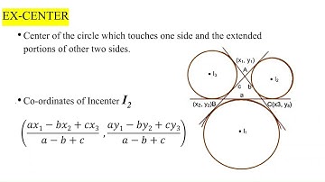 Co-ordinate Geometry - Calculating Centroid, Incenter, Circumcenter and Orthocenter for a triangle