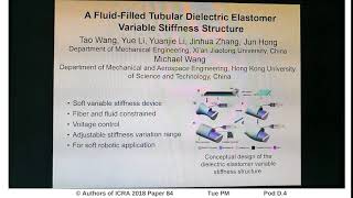 A fluid-filled tubular dielectric elastomer variable stiffness
structure inspired by the hydrostatic