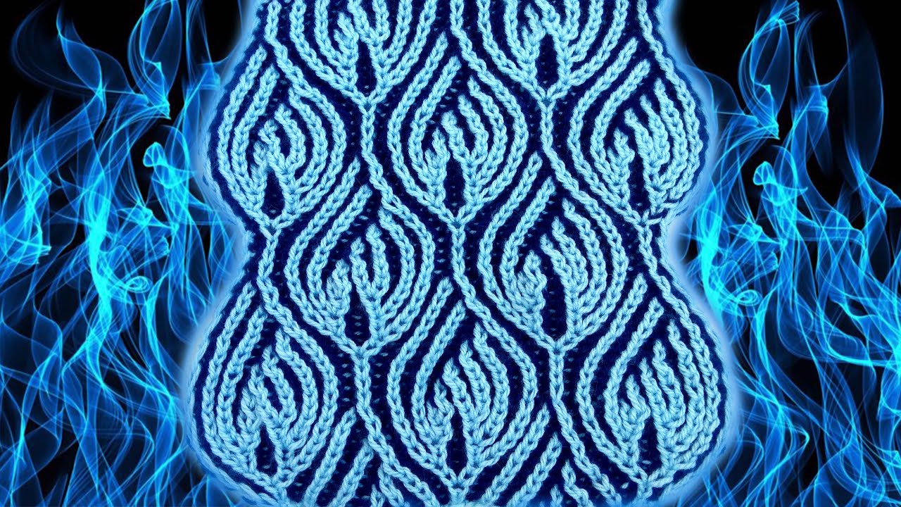 Brioche knitting *Blue flame* knitting patterns