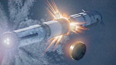 Spacex Starship Hotstaging RING EJECTION after separation (Animation)