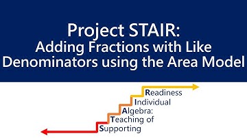 Adding Fractions using Manipulatives - Part 1 ‖ Fraction Fundamentals ‖ Grades 3-6 ‖ Project STAIR