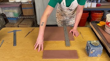 Hard Slab Construction: Ceramic Lidded Box- Preparing Your Slab