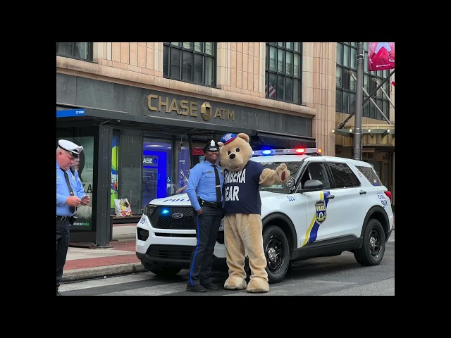 Barbera Cares and the Barbera Bear @ The VETERANS  DAY Parade 2022